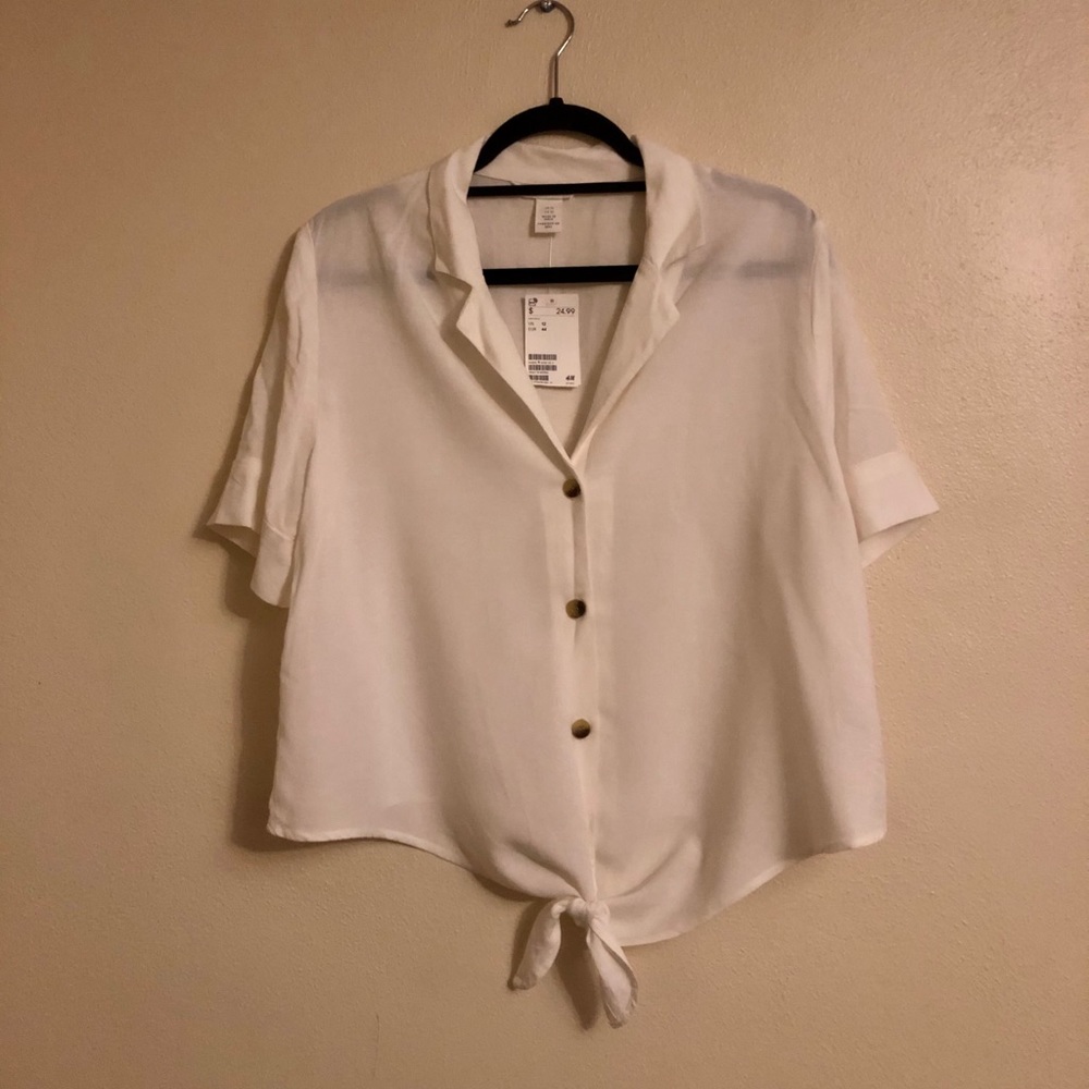 H&M Short Sleeve Crop Top NWT